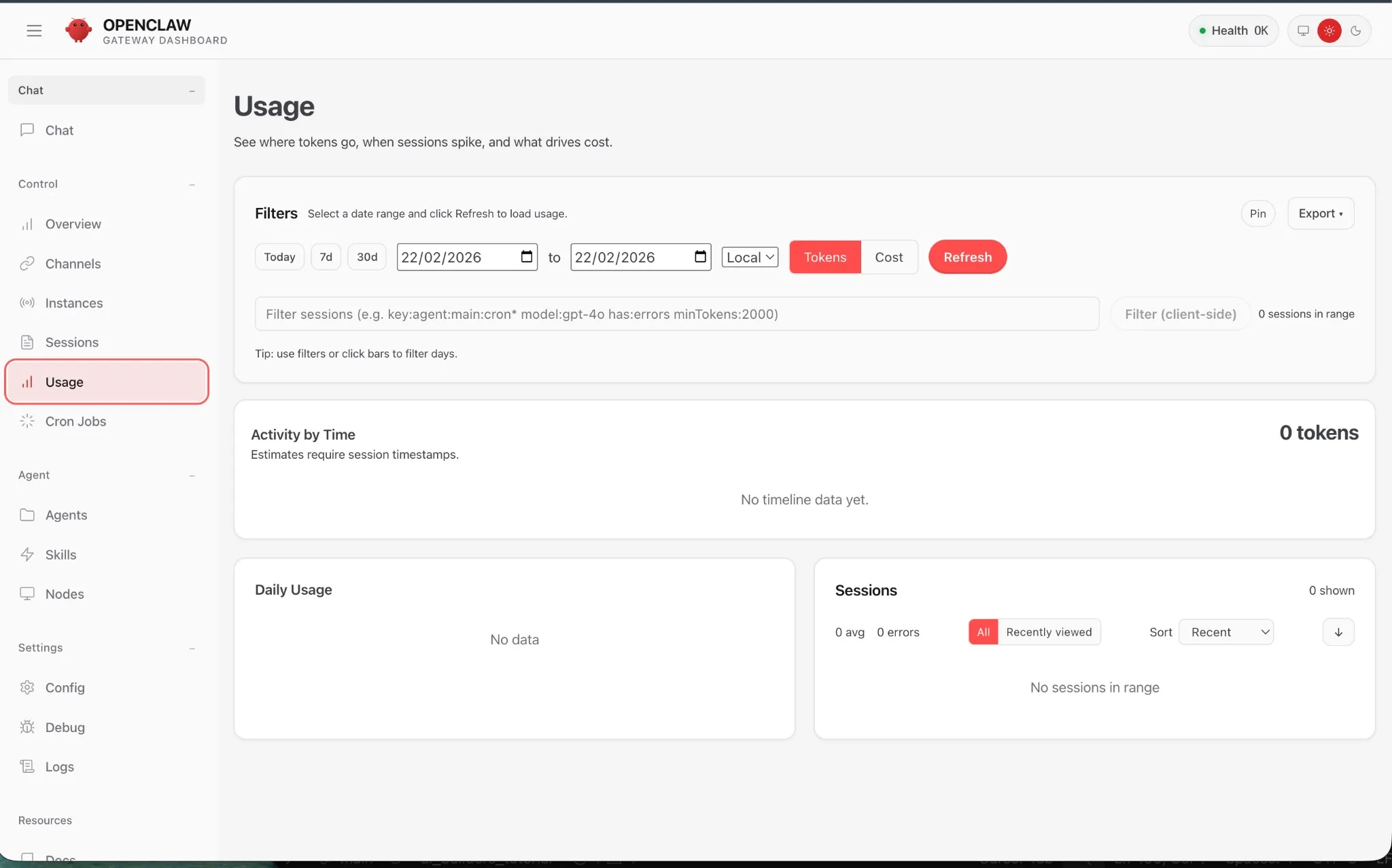 Usage — See where tokens go, when sessions spike, and what drives cost